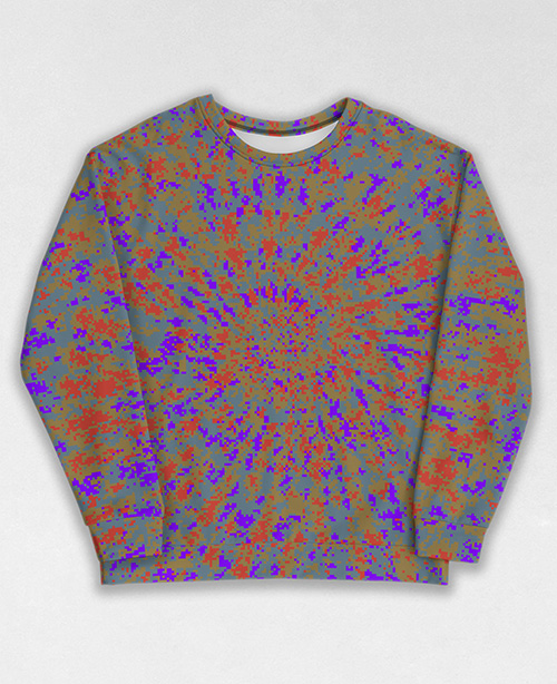 Tie-Dye-Camo Sweatshirt #0421. All over print, precision-cut, and hand-sewn. Super comfortable poly-cotton blend original Digital Camouflage designs by Dan Ellis vague.paris