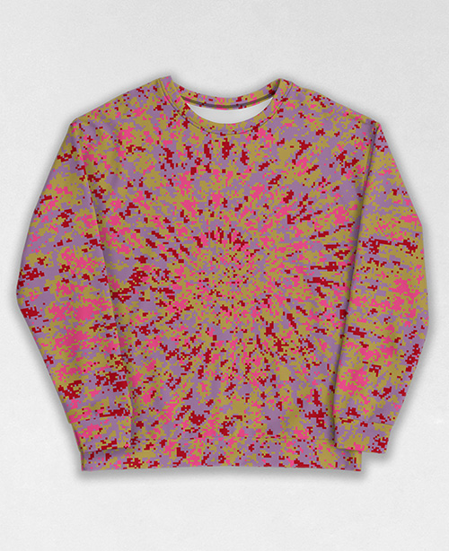 Tie-Dye-Camo Sweatshirt #0515. All over print, precision-cut, and hand-sewn. Super comfortable poly-cotton blend original Digital Camouflage designs by Dan Ellis vague.paris